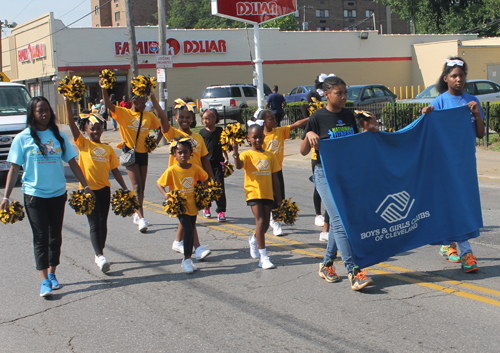 Marching in the 38th annual Glenville Community Parade