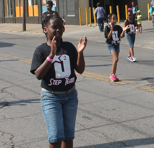 Marching in the 38th annual Glenville Community Parade