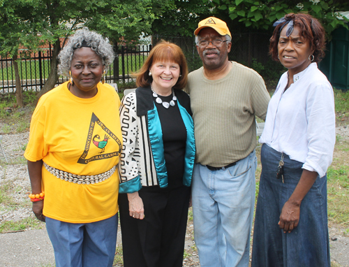 Cleveland Cultural Gardens Federation President Sheila Murphy-Crawford with African-American Cultural Garden leaders inculding President Carl Ewing