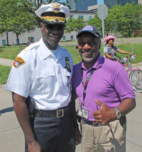 Cleveland Chief of Police Calvin Williams and Eddie Malone