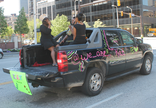 Singers K.A.T. at Cleveland Umoja Parade