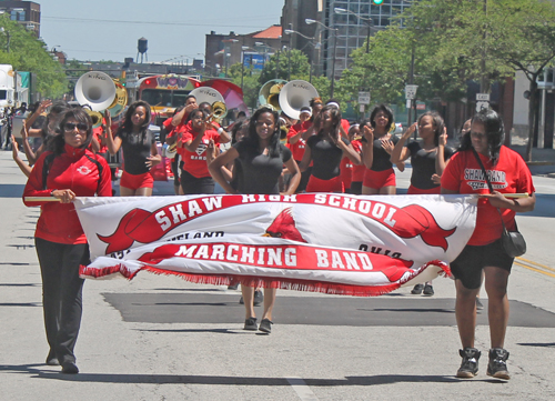 Shaw High School Marching Band at Umoja Parade in Cleveland