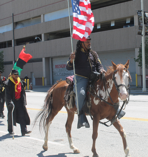 Buffalo Soldier at Cleveland Umoja Parade