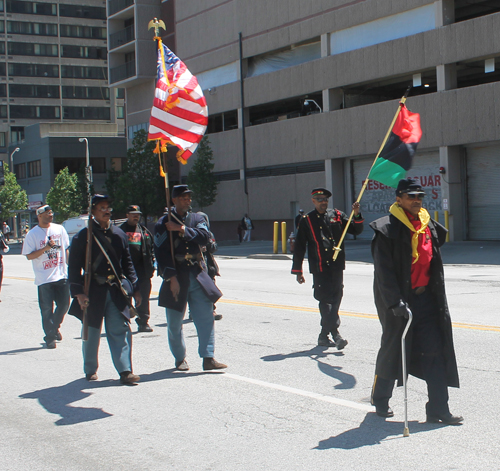 Buffalo Soldier at Cleveland Umoja Parade