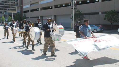 Glenville Band at Cleveland Umoja Parade