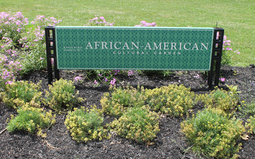 African American Cultural Garden sign