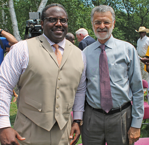 Dan Bickerstaff and Mayor Jackson