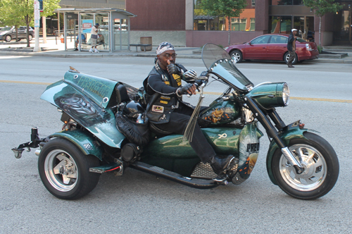 2017 Umoja Parade in Cleveland - motorcycles