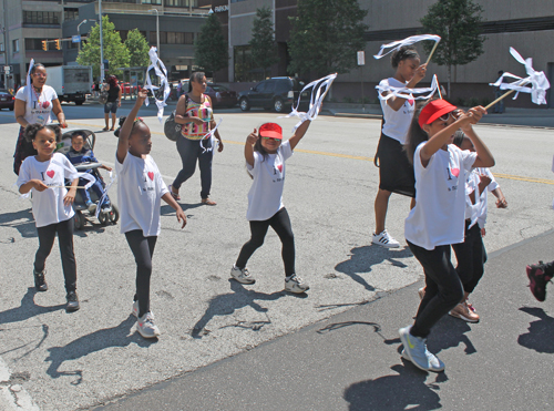 2017 Umoja Parade in Cleveland - young dancers