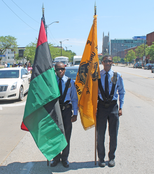 2017 Umoja Parade in Cleveland - African Flag