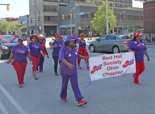2017 Umoja Parade in Cleveland - Red Hat Society