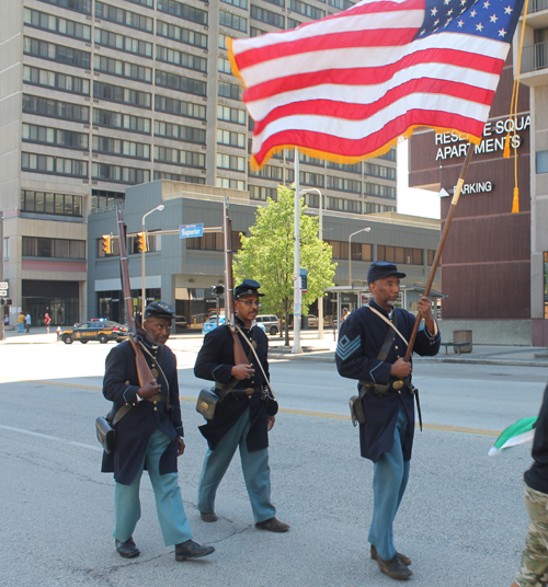 2017 Umoja Parade in Cleveland - Buffalo Soldiers