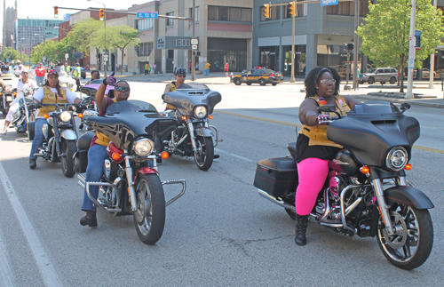 2017 Umoja Parade in Cleveland - motorcycles
