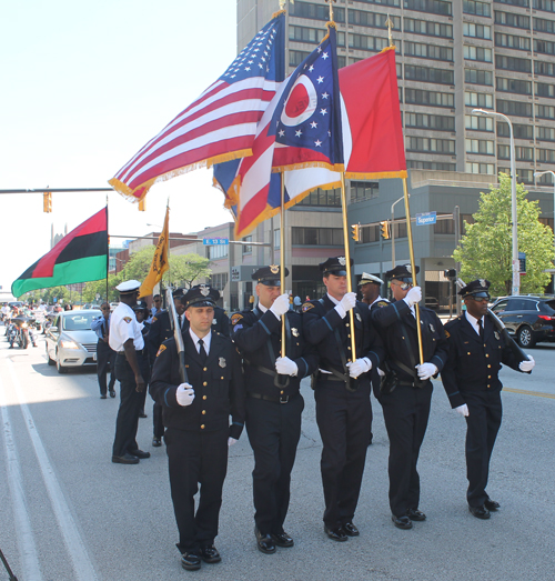 2017 Umoja Parade in Cleveland - Color Guard