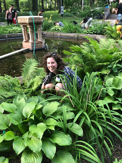 Jewish and African American volunteers work together in the Hebrew Cultural Garden