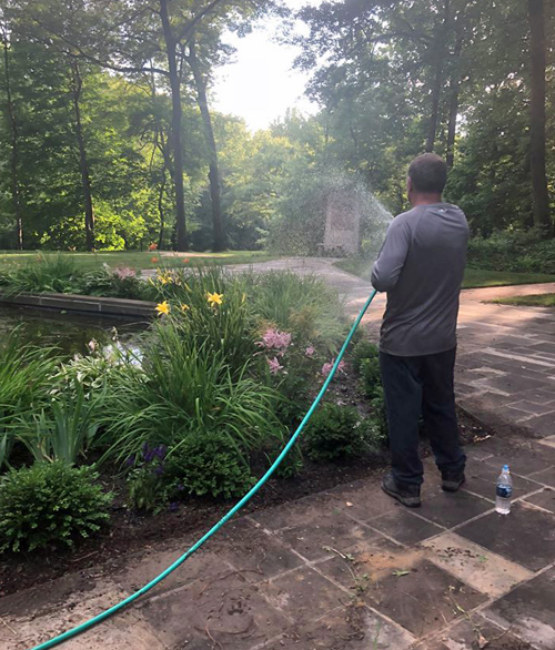 Jewish and African American volunteers work together in the Hebrew Cultural Garden