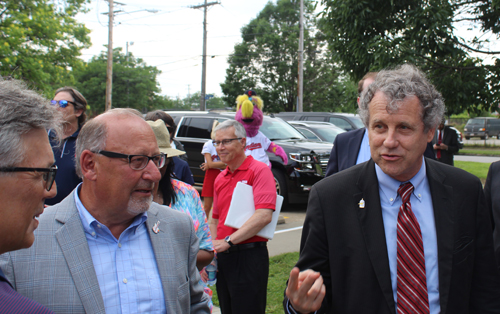 Paul Dolan, Bob DiBiasio and Senator Sherrod Brown