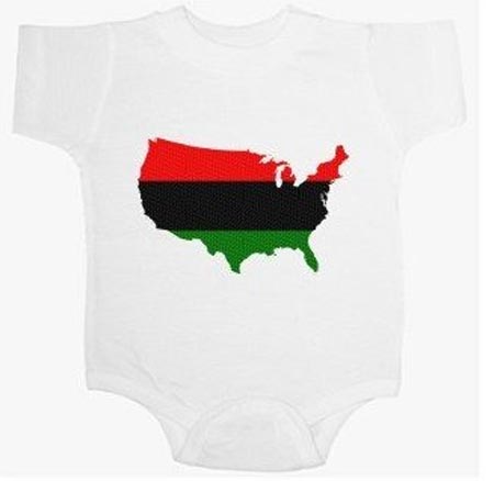 African American baby onesie