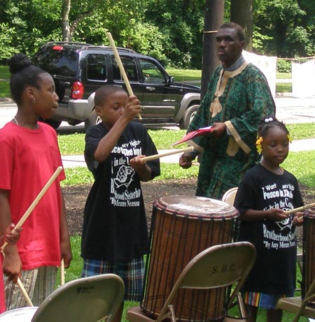 Peace in the Hood drummers
