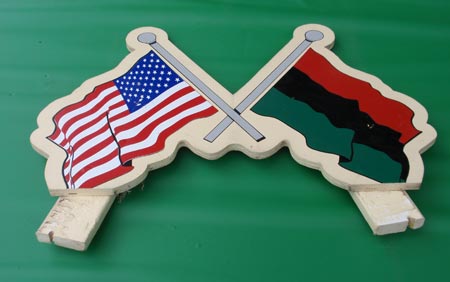US and Africa flags