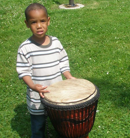young drummer boy
