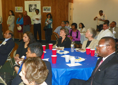 Crowd at the Indian-Albanian Mother Teresa event