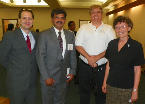 Richard Herman, Michael Sreshta, Dan Hanson and Sr. Valarie Sweeney SND