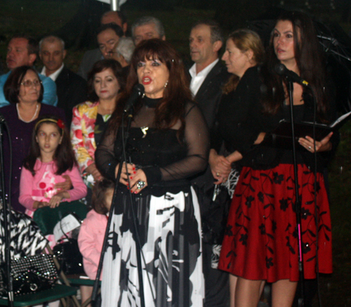 Albanian national anthem in Albanian Cultural Garden in Cleveland