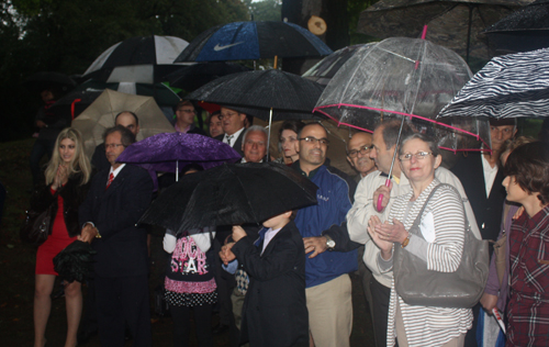 Umbrellas at Albanian Garden in Cleveland