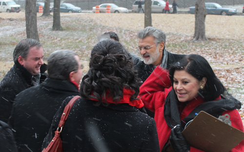 Cleveland Mayor Frank Jackson welcomes Fier Mayor Baftjar Zeqaj 