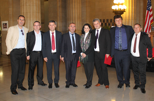 Albanian delegation group