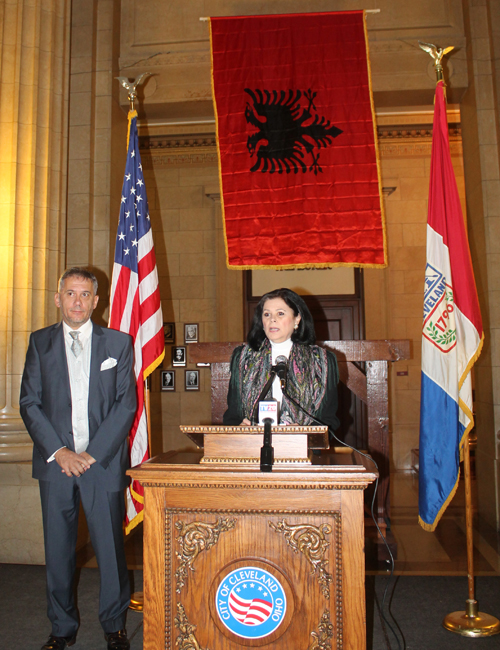 Albanian artist Fate Velaj  and Dona Brady