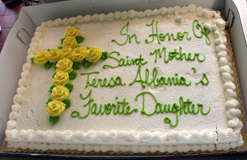 Cake for Saint Mother Teresa