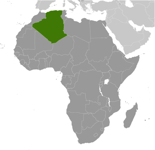 Map of Algeria