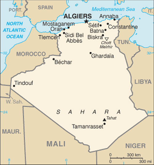 Map of Algeria