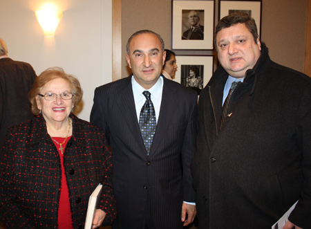 Mary Rose Oakar, Tony George and Pierre Bejjani