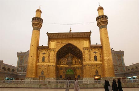 The Imam Ali Mosque, an important shrine in Najaf Iraq