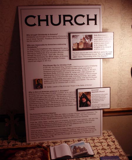 Armenian church display at Armenian Cultural Exhibit in Cleveland
