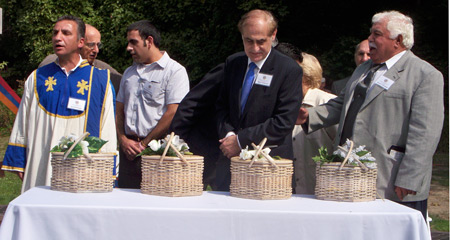 Doves about to be released