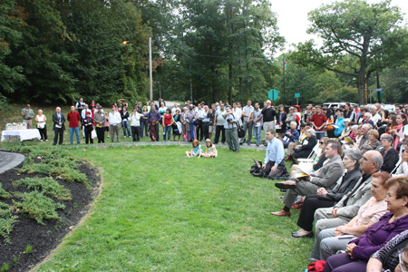 Crowd at the Armenian Garden in Cleveland