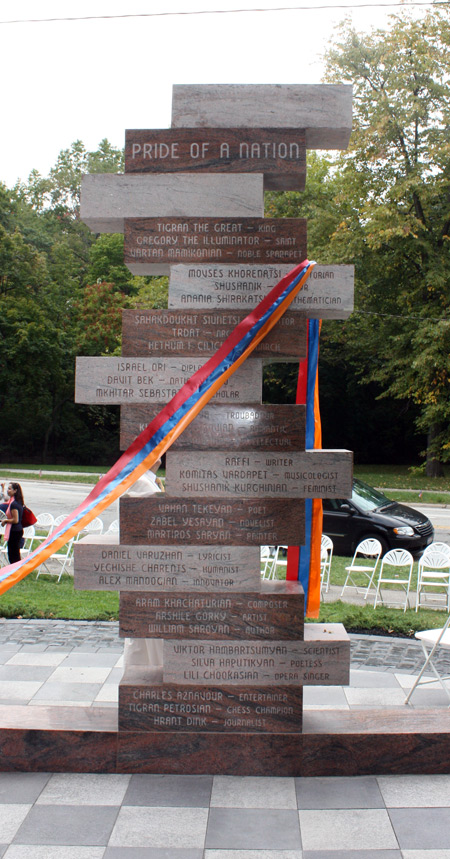 Armenian Pride of a Nation monument in Cleveland