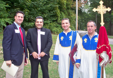 Kevan Asadorian, Dr. Asbed Kotchikian, Deacon Serop Demirjian and Deacon Haig Arpajian