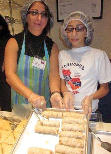 Armenian Festival food servers