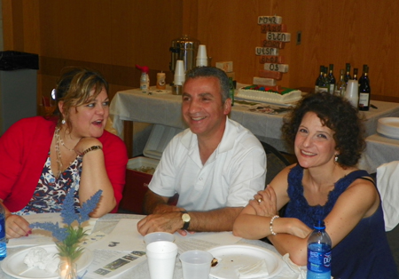 Debbie Bashian with Deacon Serop Demirjian and wife, Louise Demirjian