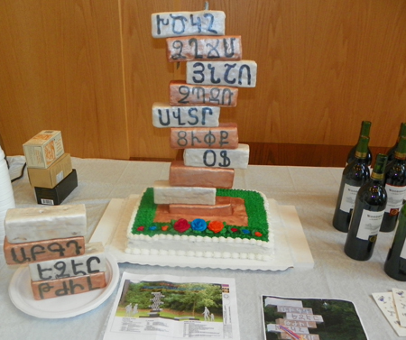 Armenian cake and wine
