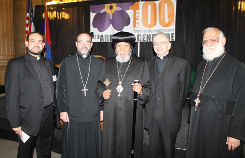 Fr Hratch and fellow Clergy