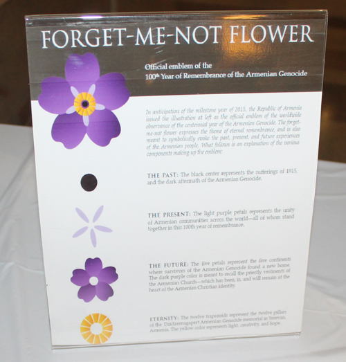 Forget-me-not flowers for Armenian Genocide
