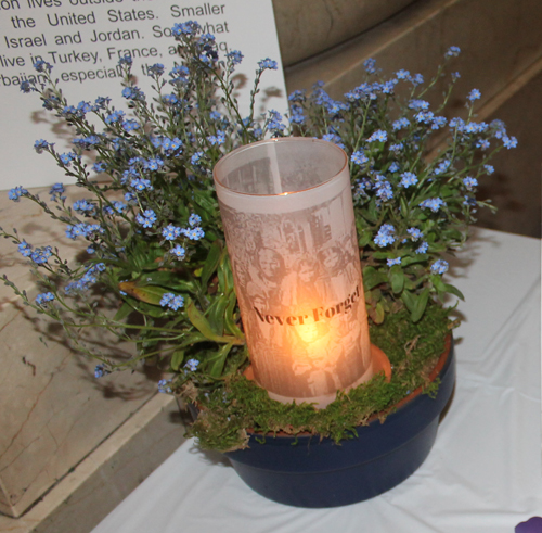 Forget-me-not flowers for Armenian Genocide