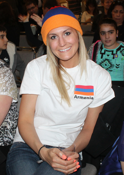 Girl in Armenia hat and shirt