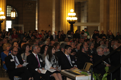 Armenian Genocide event crowd